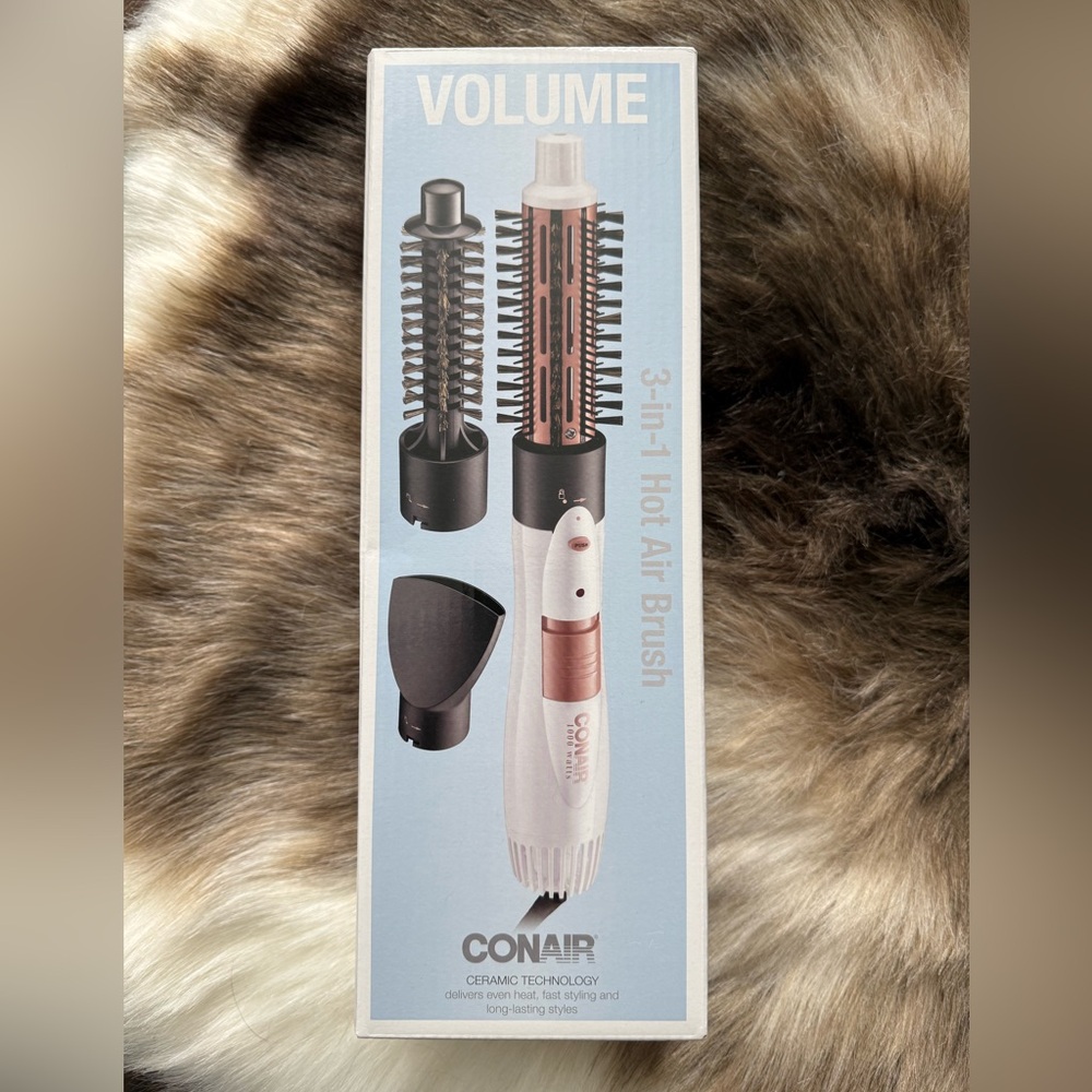 Conair 3-in-1 Hot Air Brush New